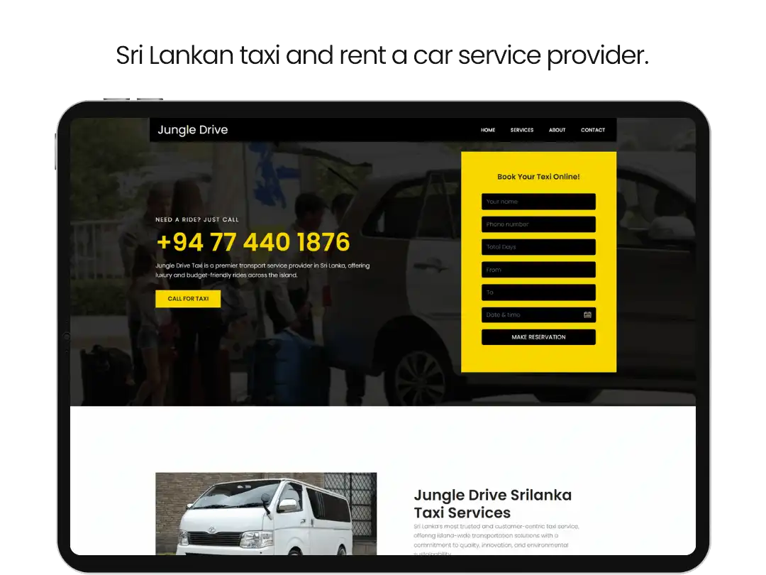 Sri Lankas Car Taxi Rental company for local and forigners